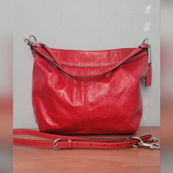 Coach Pleated Hobo/Crossbody (Patent) - Picture 2 of 12